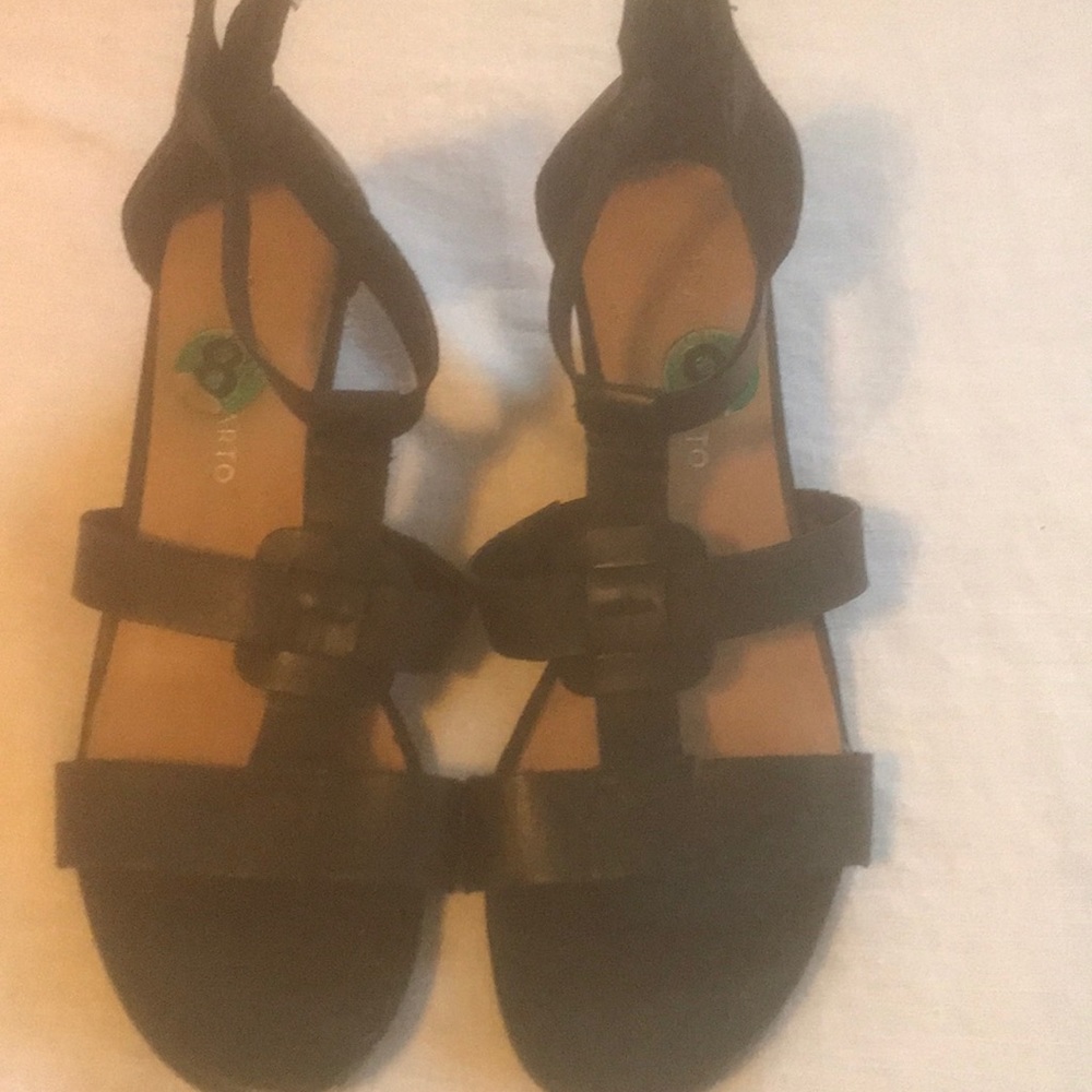 Black leather Sandler’s new condition worn 2 time